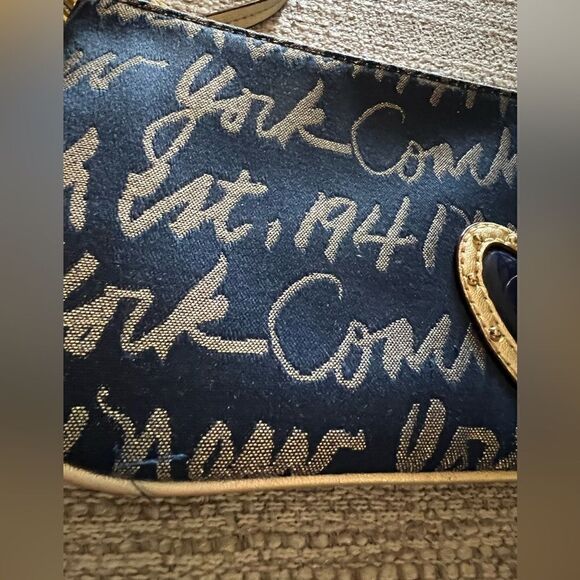 Coach navy and gold New York wristlet - Picture 2 of 5